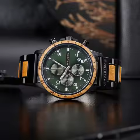 BOBO BIRD Men's Watches, Multi Functional Quartz Wristwatch for Men Support Customized Dropshipping