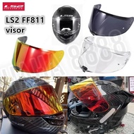 LS2 FF811 Original and Authentic Visors Full Face Motorcycle Helmet Color Lens Black Silver Visor Or