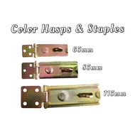 Color Hasps & Staples (65mm/85mm/115mm)