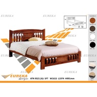 EUREKA 21A Queen/King Bed Frame / Katil Kayu Wood (Deliver &amp; Installation Klang Valley)