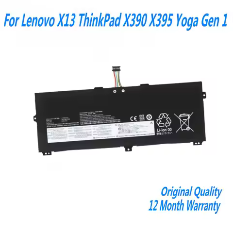 11.52V 50Wh L18L3P72 L18M3P72 Laptop Battery For Lenovo X13 ThinkPad X390 X395 Yoga Gen 1 SB10W13927