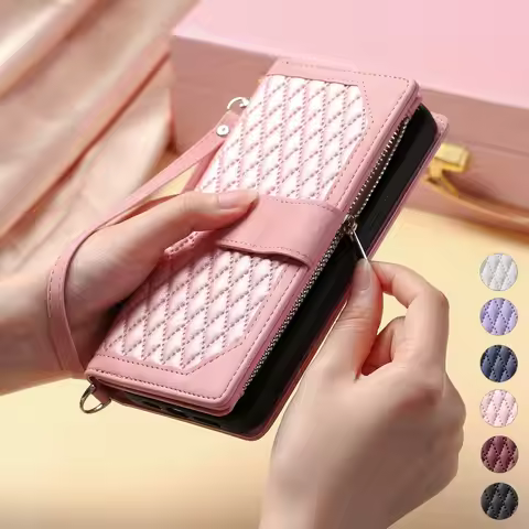 Etui OPPO A57 A77 A9 A5 2020 A93 A53 Zipper Bag Case for Oppo Reno6 5 Z 5Lite F23 A54 A74 A94 A73 A9