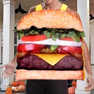 [tenlzsp0bc] Halloween Hamburger Costumes, Hamburger Cosplay for Stage Performance, Birthday, New Ye