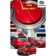 Perodua R69 LAVA RED **/2k paint/cat bancuh/cat kereta/NEW MYVI/BEZZA/AXIA