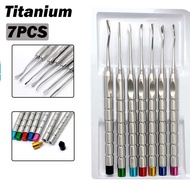 7PCS Dentistry Equipment Tool elevator Luxating Root Tooth Elevator Knife Extraction Titanium Alloy 