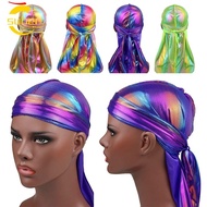 SUBEI1 Durag Cap Men Fashion Headwear Bandana Silky Hip Hop Cancer Head Scarf