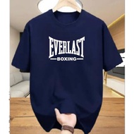 BAJU DEWASA EVERLAST B0XING UNISEX XS-5XL SHORT SLEEVE T-SHIRT 100%COTTON PREMIUM QUALITY 190GSM