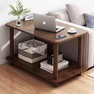 Small Corner Shelf Walnut Small Table Sofa Coffee Table Rental House Bedside Table Mobile Living Roo