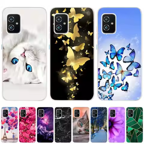 For Asus Zenfone 8 ZS590KS Case Cartoon Cute Painting Shockproof Phone Case For Asus ZS590KS Soft Si