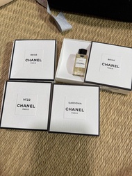 Chanel 香水 1957 lion 香水辦 sample sycomore boy beige n22 gardenia