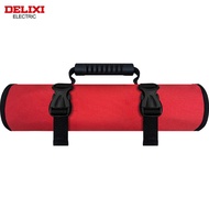 One Piece DELIXI ELECTRIC 6+10 Pockets Tool Roll Bag Portable 1680D Oxford Cloth Organizer Anti-Slip