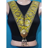 WELCOME LEI NECKLACE with BRASS AGONG/GARLAND LEI FOR GUESTS/FOR GRADUATION & ANY SPECIAL EVENT