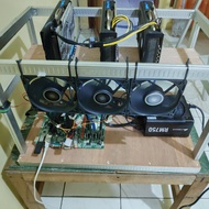 Mining Rig 3 GPU VGA Radeon RX 580 8GB / RX 570 8GB