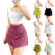 GC High Waist Bark Crepe Skort Palda/Short for Women | Sexy Aesthetic Stretchy Skirt Short for Woman