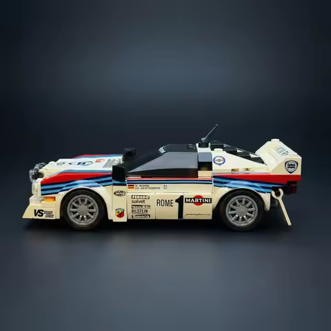 Rally Racing Lancia Rally 037 Martini Racing 1983 Monte Carlo Building Blocks MOC-130287 Sports Car 