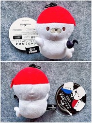 全新 日本直送 正版 毛公仔 白色小海豹 海獅 海盜 吊飾 掛飾 景品 White Red Sea Seal Lion Keychain KC  Sega Namco 冒險樂園 Taito