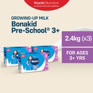 BONAKID PRE-SCHOOL 3+ Powdered Milk Drink for Children Over 3 Years Old 7.2kg [2.4kg x 3]