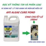 Vi sinh API ALGAE CURE POND xử lý tảo Xanh và phân huỷ phân cá mùn bã làm nước siêu trong giảm bụi c