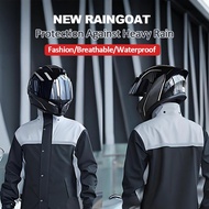 HNJ Raincoat Motorcycle Waterproof Rainsuit Plus Size Original 100% Motor Baju Hujan Motor
