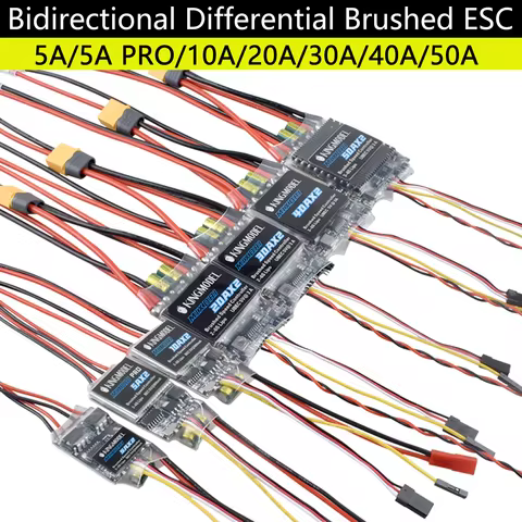 5A/5A PRO/10A/20A/30A/40A/50A/60A/120A Dual Way Bidirectional Brushed ESC Control For Rc Model Boat/