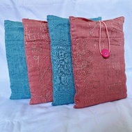 Book Sleeve Small | Cloth Book Bag | Novel Pouch - Embroidered Motif