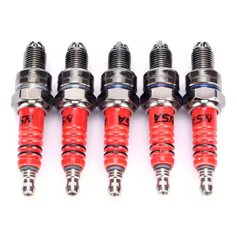 1PC Hot Design Spark Plug A7TC A7TJC 3 Electrode GY6 50cc-125cc Moped Scooter ATV Quads Aluminum 12.