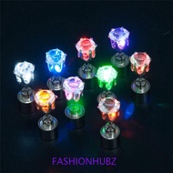 FASHIONHUBZ Glow Earrings Dazzling Earring Cool Bar Trinket Flashing Earrings Men Earrings LED Lumin