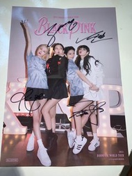Blackpink親筆簽名官方演唱會poster