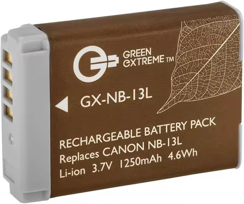 NB-13L Lithium-Ion Battery Pack (3.7V 1250mAh) for Canon PowerShot G5X G7X G9X G7 X Mark II G9X Mark