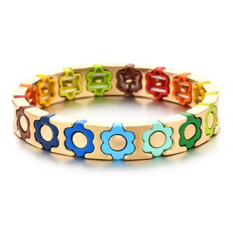 Rainbow New Boho Bohemian Bracelet Friends Brazalete Mujer Punk Charm Bracelet Homme Pulsera Hombre 