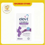 AUSTRALIAN Standard Product] Elevit DHA + Choline Pregnancy 60 Capsules - DHA supplement pills for p