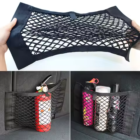 Car Accessories Organizer Net Mesh Seat Elastic Magic Storage for Ford Ecosport Free Shipping Items 