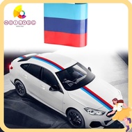 MOILYSG  Car Hood Stickers, Blue,Red 118x5.9inch M-Colored Stripe Decal Sticker, Auto Body Accessories 3Color Side Mirror Stickers for BMW Decorations