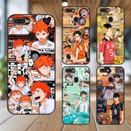 Oppo A5S, A7, A12, F9 case with black border printed with Haikyuu Volleyball Character