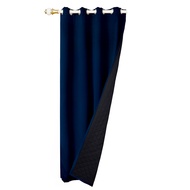 Quilted 100% Blackout Curtains for Living Room Heavy Duty Window Drapes Bedroom Winter Thick Thermal