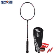 Promo NIMO Raket Badminton PASSION 100 Blue Purple + GRATIS Tas dan