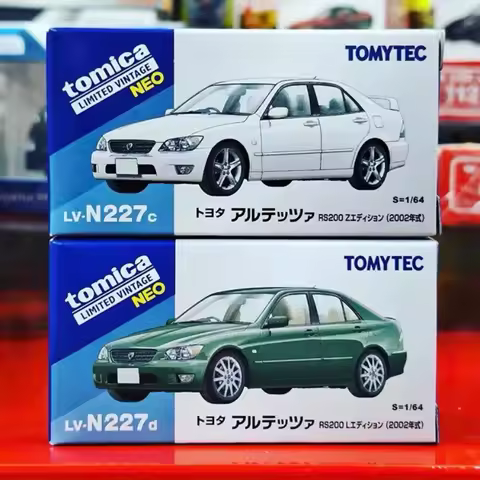 Tomica Tomytec Limited Vintage Neo Diecast Car Model 1 64 Scale Toyota Altezza Rs200 Alloy Lv N227c 