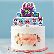 BESTSELLER Topper Cake LOL Hiasan Kue Ulang Tahun Happy Birthday