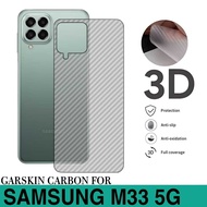 GARSKIN SAMSUNG GALAXY M33 5G SKIN HANDPHONE CARBON 3D HANDPHONE BODY PROTECTOR