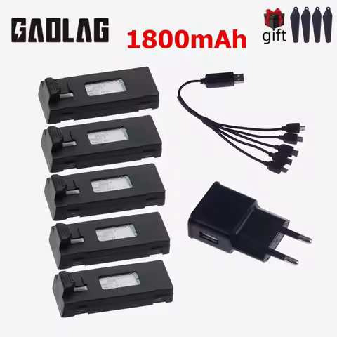Rechargeable 3.7V 1800mAh Battery and Charger For RC Drone E88 E88PRO E99 E99PRO P1 K3 P10 A13 E525 