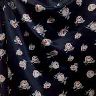 Imported floral motif silk satin fabric - motif silk satin fabric - premium silk satin fabric - garm