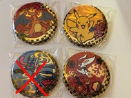[現貨] 全新 日本製 Pokemon 寵物小精靈 made in Japan 金箔押 噴火龍 閃焰王牌  比卡超 比卡丘 甲賀忍蛙 pin 襟章