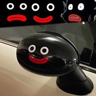 Car Cartoon Electric Rearview Mirror Decoration Bobo Expression Reflective Sticker MINI Smiley Cute Car Window Sticker