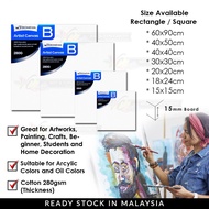 Stretched Canvas Board Frame / kanvas lukis / drawing canvas / Lukisan kanvas / Canvas Board | Acryl