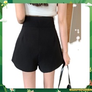 (JANUARY BRAND) SMLXL2XL Women's High Waist Short pants女装高腰短裤罗马弹力面料后腰伸缩裤头-JN5712