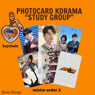 [UNOFFICIAL] PHOTOCARD KEYCHAIN KDRAMA STUDY GROUP SERIES WEBTOON MANHWA ACTOR KOREA GANCI KEYRING H