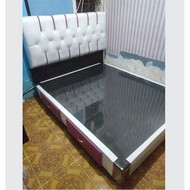 DIVAN SANDARAN MINIMALIS SPRING BED SET DIPAN LACI KAYU SENDER SANDAR