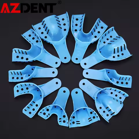 1 Set Azdent Disposable Plastic Dental Impression Trays Adult Cant Be Sterilized By Heating