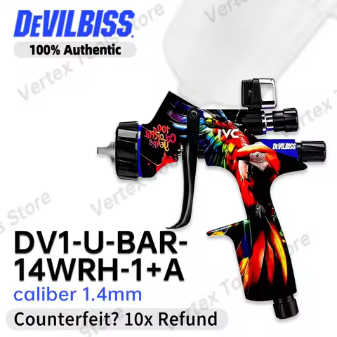 DeVilbiss DV1-U 100th Anniversary Digital Air Spray Gun Premium Finish Paint Gun for Hardware Wooden