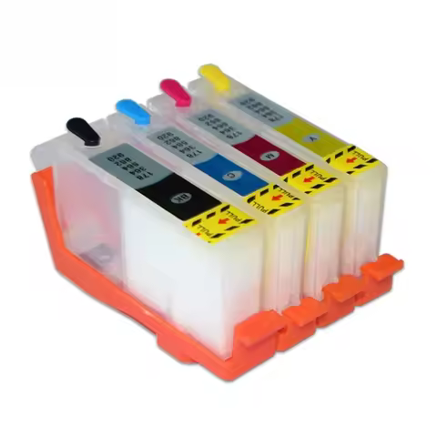 Europe 364 364xl For HP364 Auto Reset Chip Refillable Ink Cartridges For HP 3520 3522 3524 4620 4622